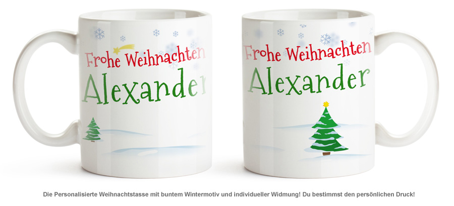 Personalisierte Weihnachtstasse 1864 - 1