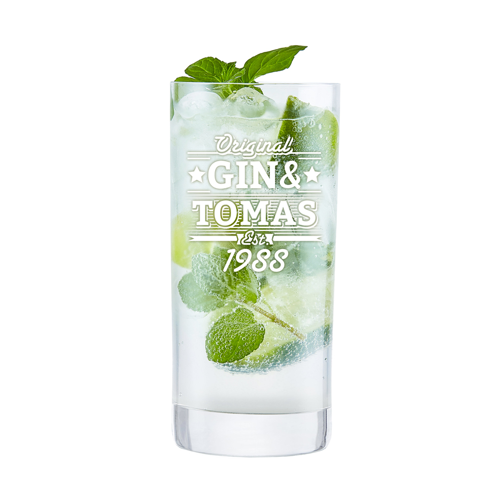 Cocktailglas mit Gravur - Gin 3965 - 3
