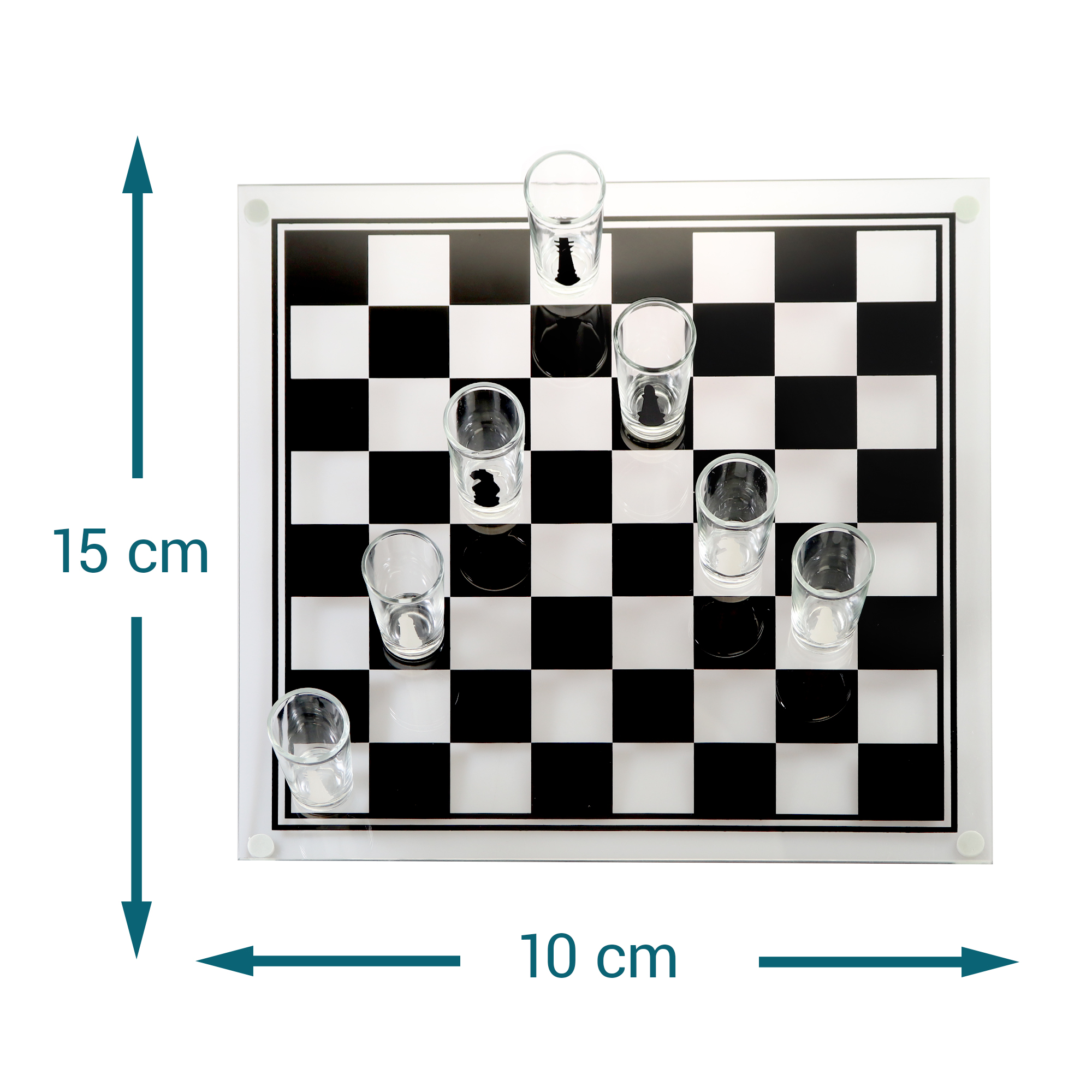 Schnapsgläser Schach - Trinkspiel 0567 - 6