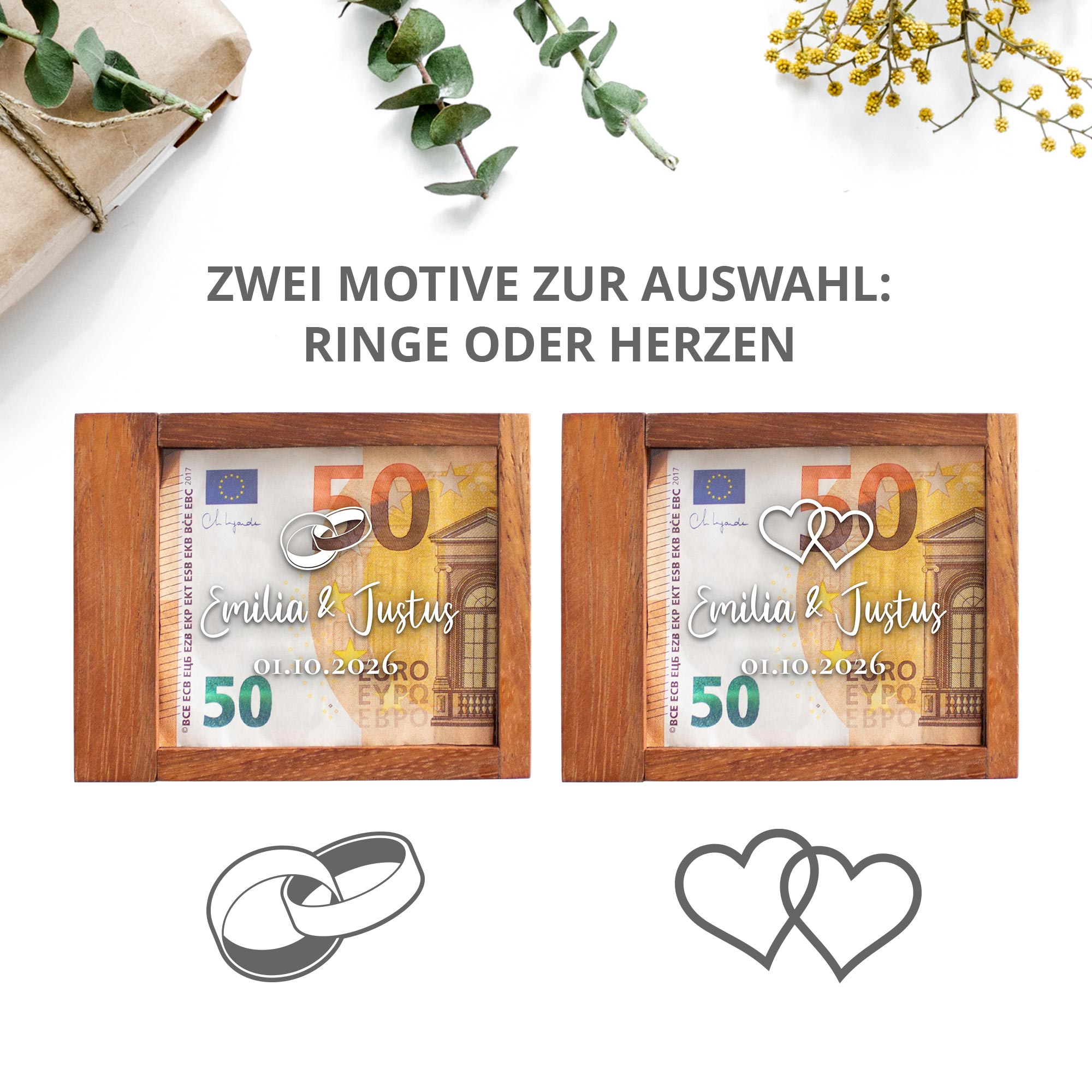 Magische Geldgeschenkbox Kompakt zur Hochzeit