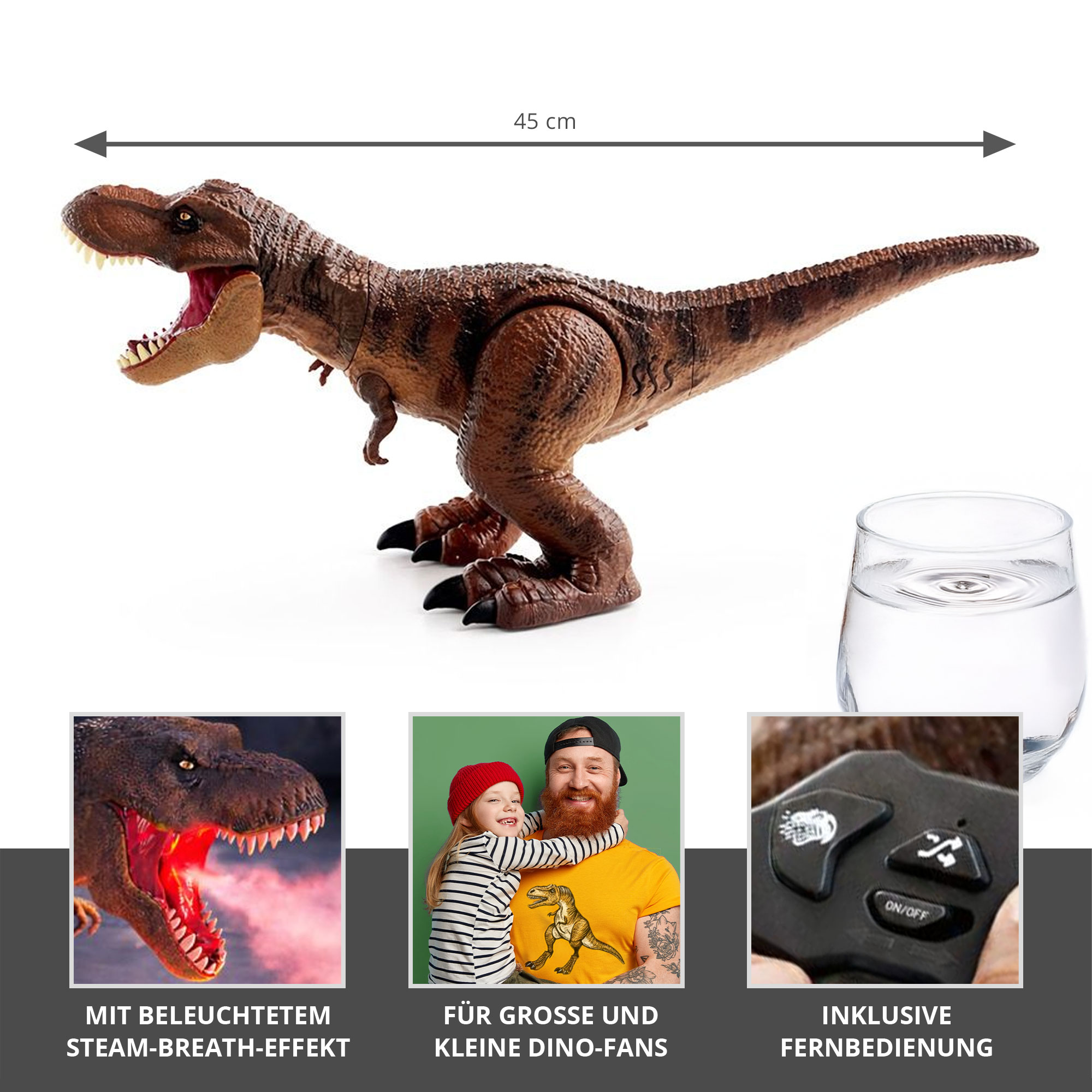 Ferngesteuerter XXL Dinosaurier mit Soundeffekt Ferngesteuerter XXL Dinosaurier mit Soundeffekt