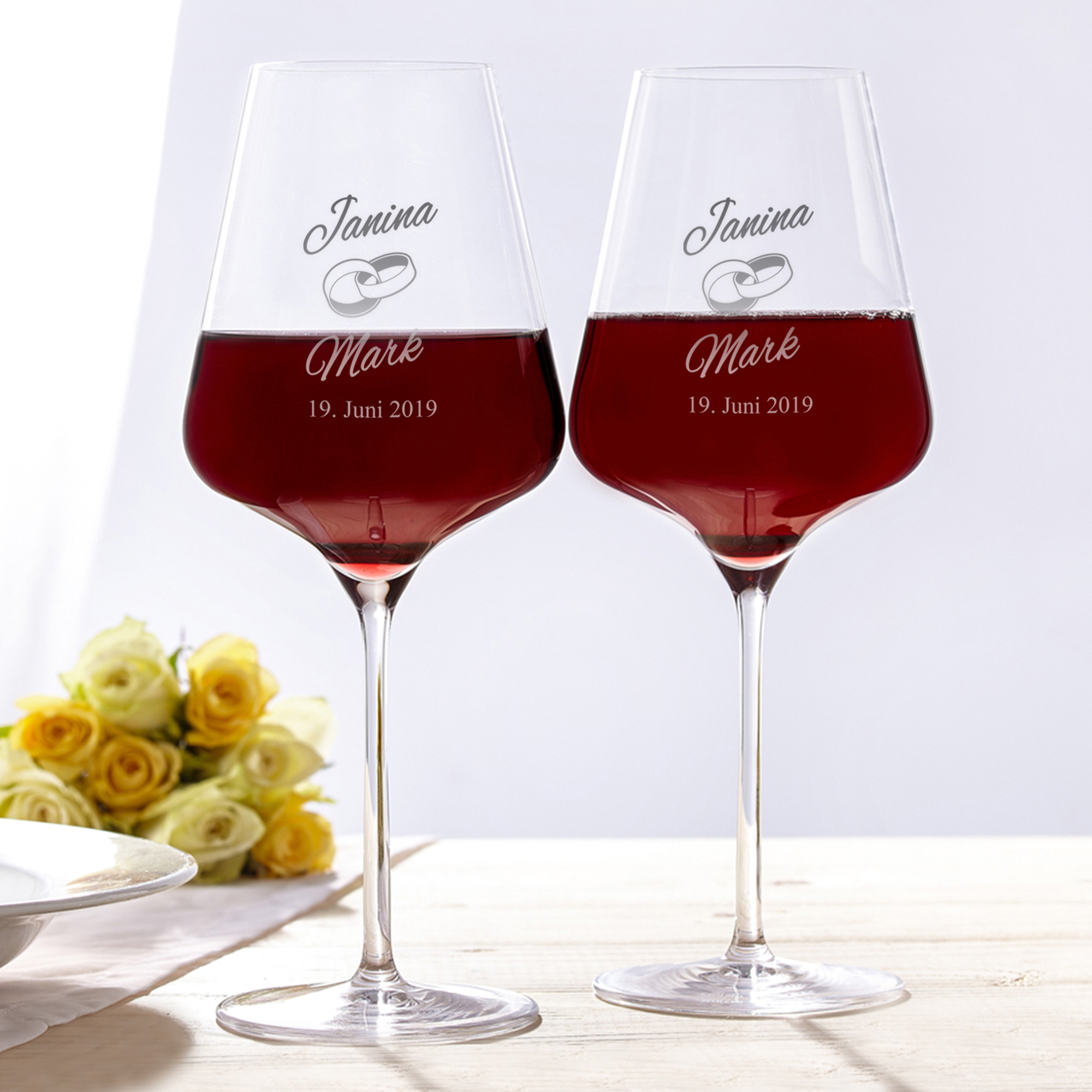 Weingläser zur Hochzeit 1078