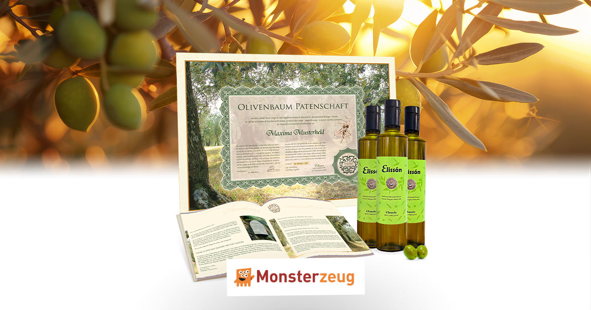 Olivenbaum Patenschaft - werde echter Pate und erhalte eigenes l