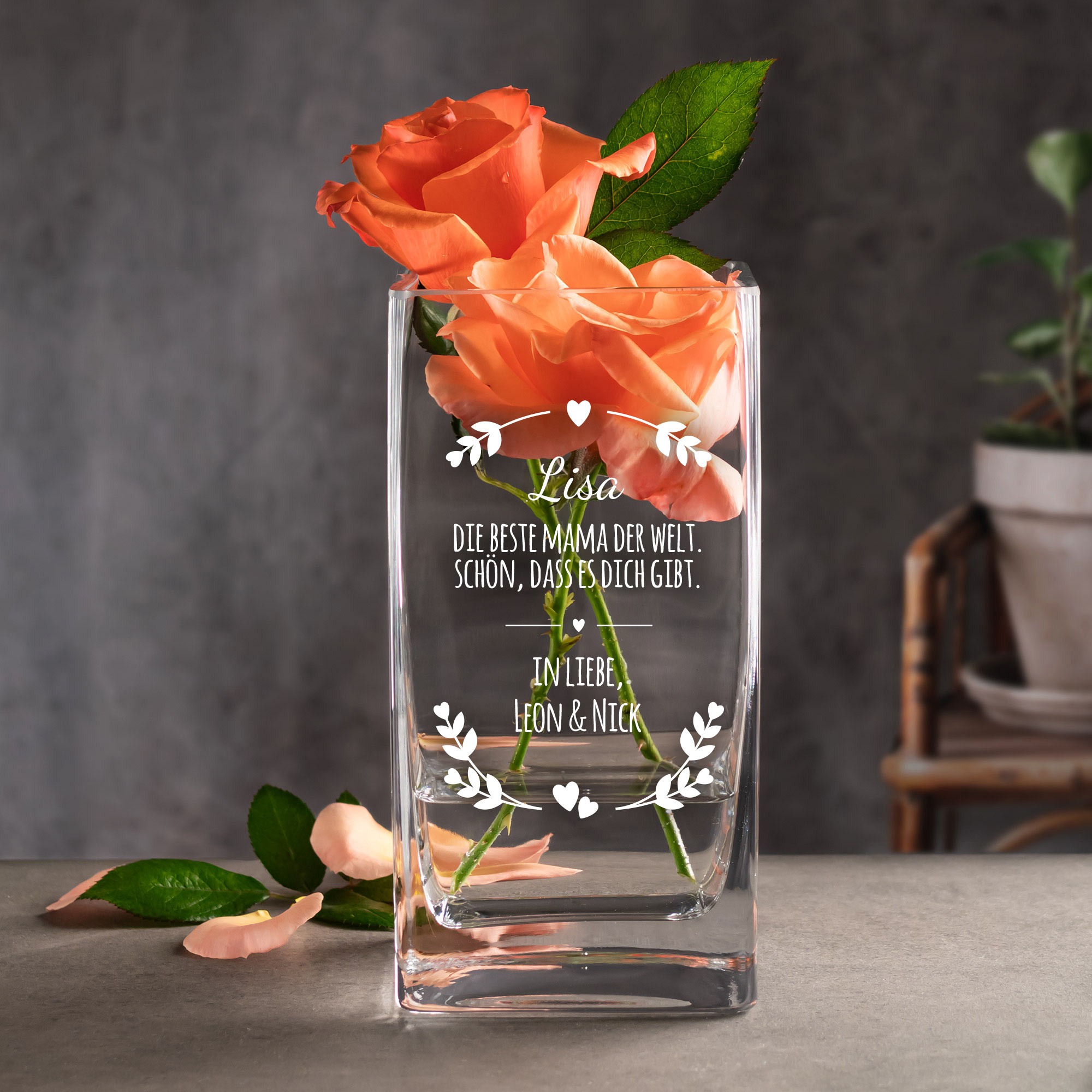 Vase für Mama - personalisiert 2997 Vase für Mama - personalisiert 2997