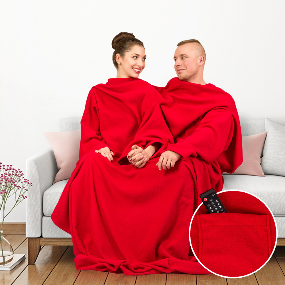 Kuscheldecke mit Ärmeln für Paare