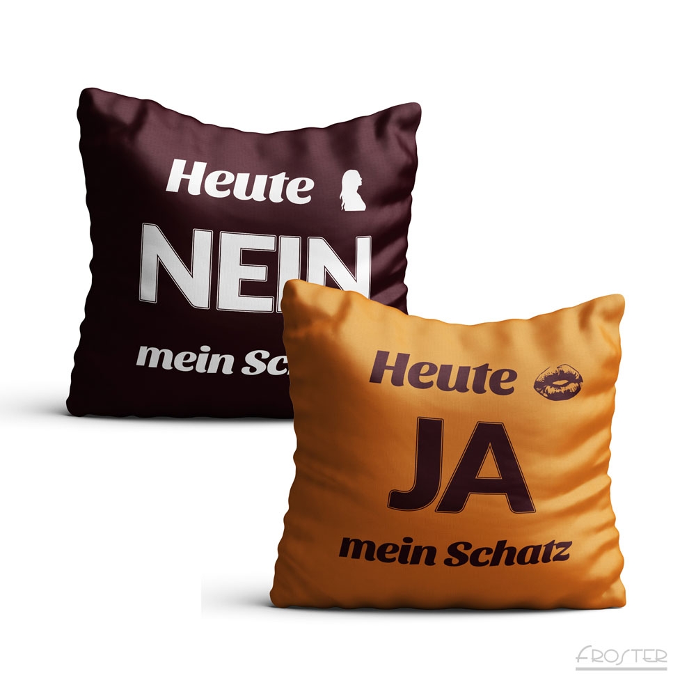 Kissenbezug zum Wenden - Ja/Nein 1535