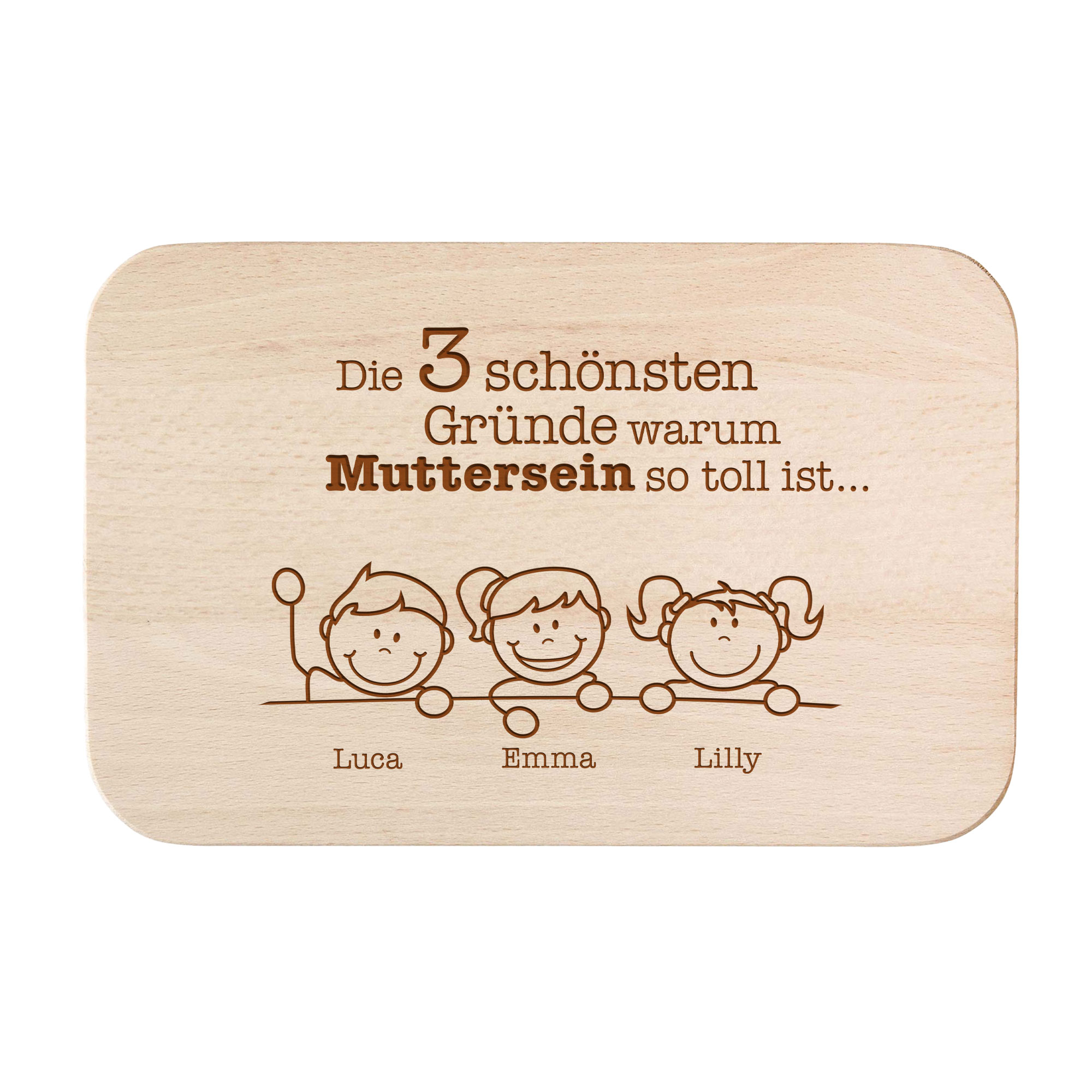 Frühstücksbrettchen - Warum Muttersein so toll ist Frühstücksbrettchen - Warum Muttersein so toll ist