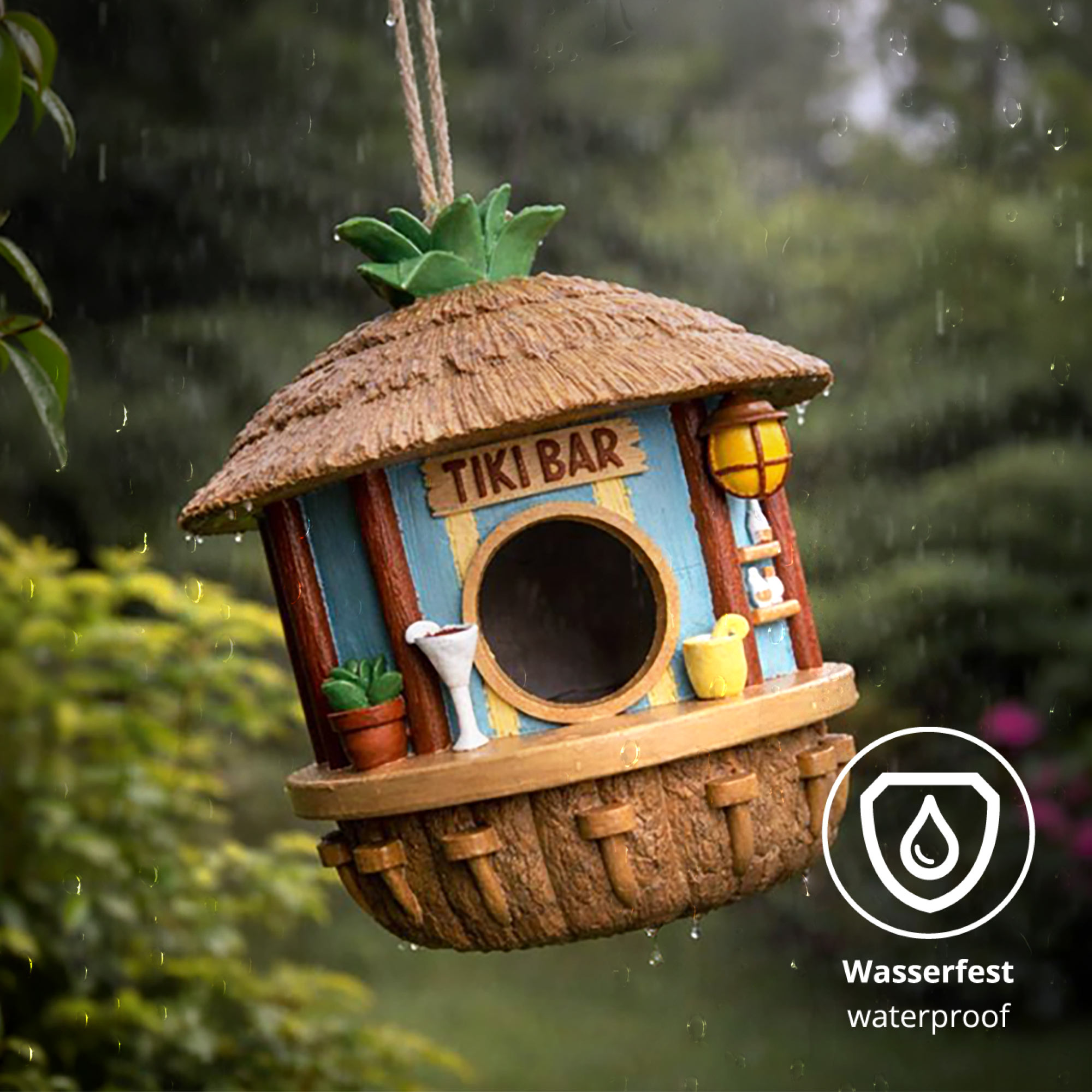 Tikibar Vogelhaus - Nistkasten & Futterhaus für Vögel Tikibar Vogelhaus - Nistkasten & Futterhaus für Vögel