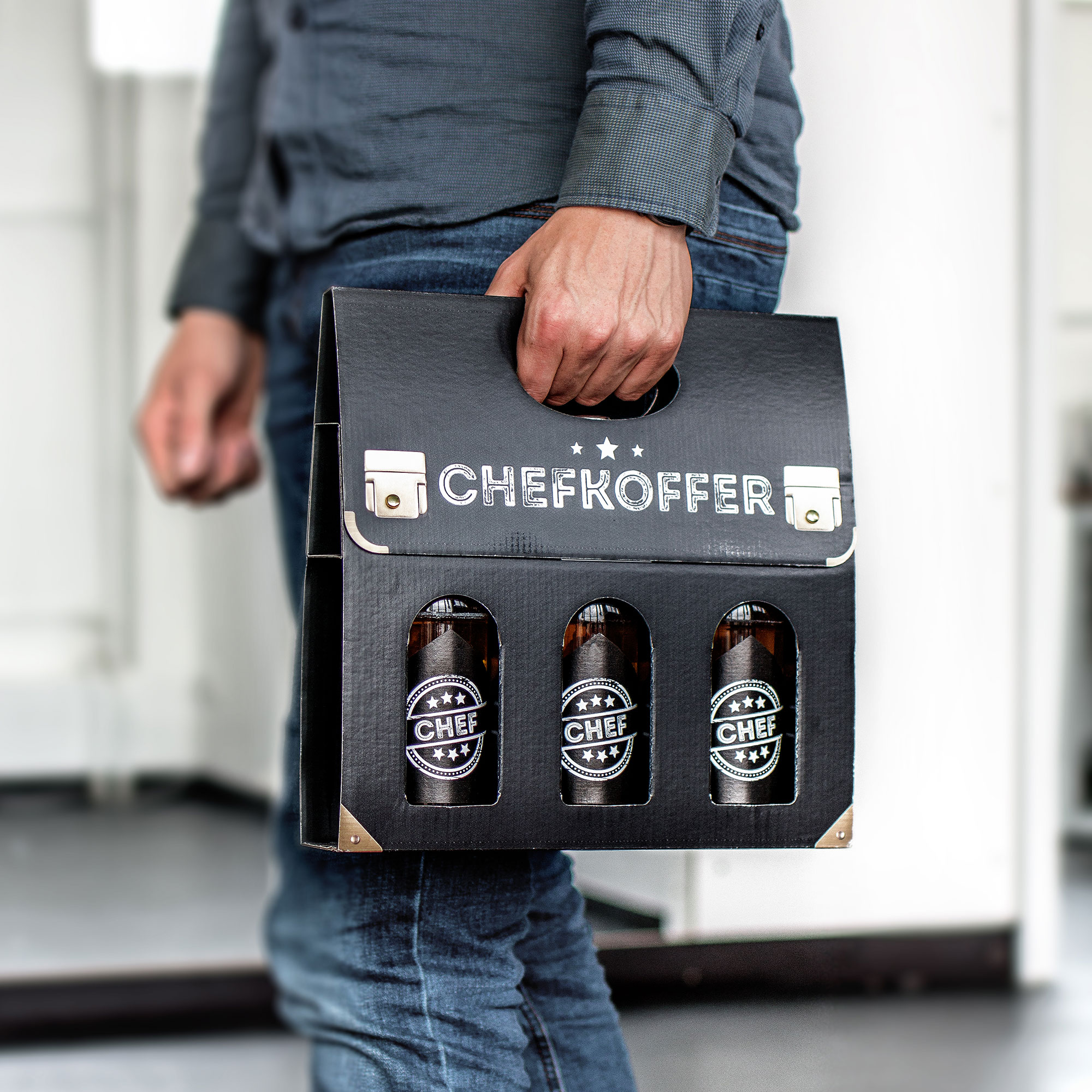 Bier Handtasche für Männer - Chefkoffer 3812