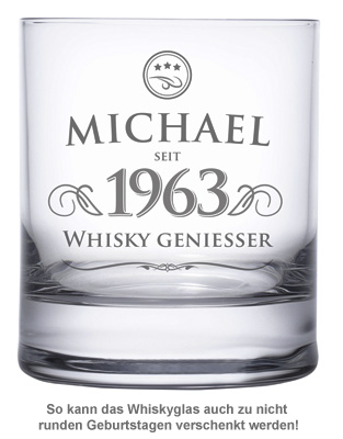 Personalisiertes Whiskyglas - Elegant 1450 - 1