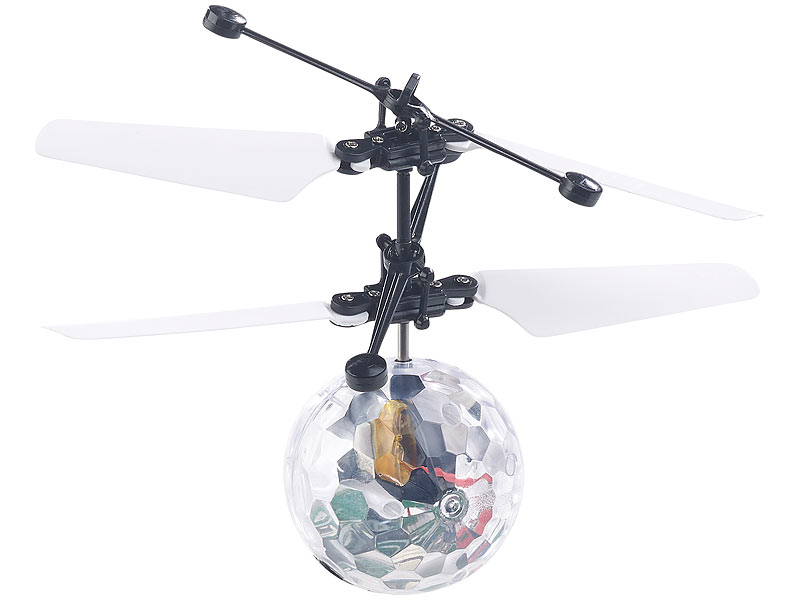 Hubschrauber Ball mit bunter LED-Beleuchtung 3419 - 5