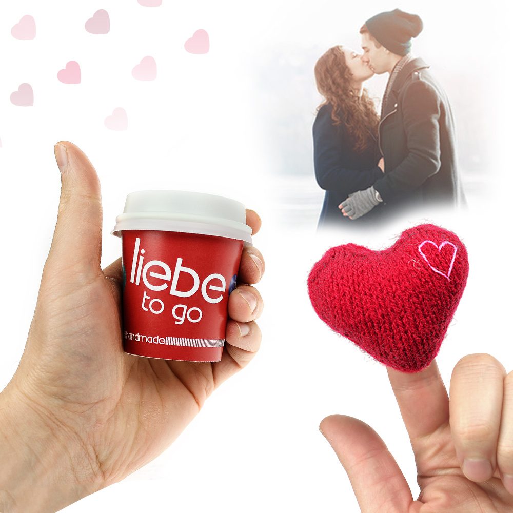 Liebe to go - mit handgefertigtem Herz 2859