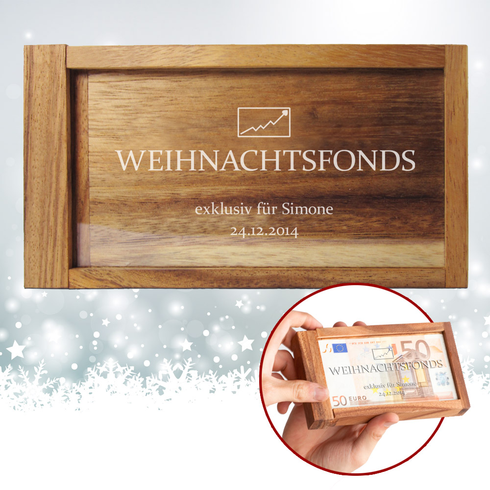 Magische Geldgeschenkbox - Weihnachtsfonds 1865