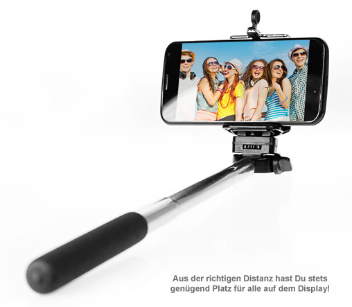 Selfie Stick - Ausziehbare Handyhalterung bis 60 cm 1849 - 2