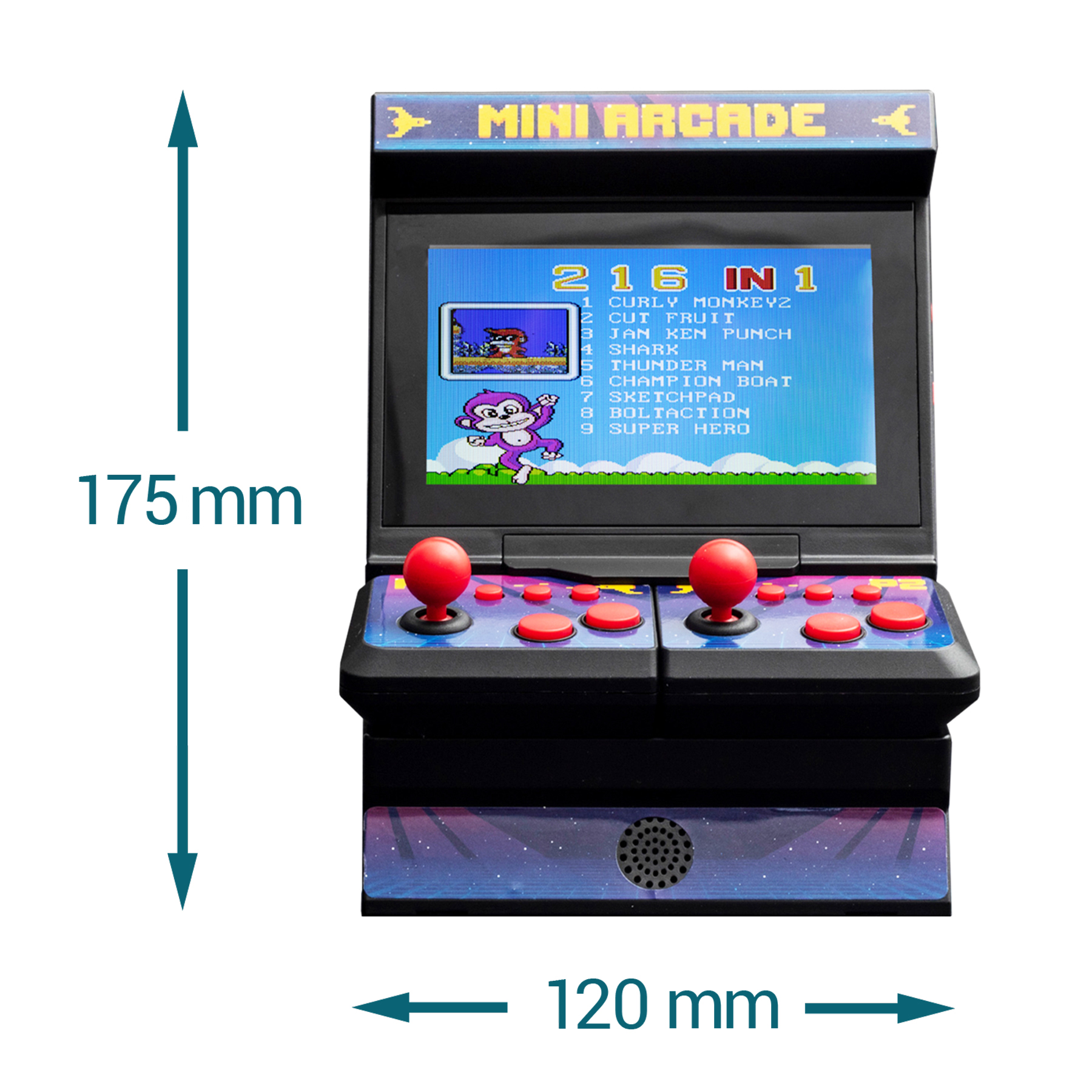 Retro Mini Spielautomat mit Dual-Controller