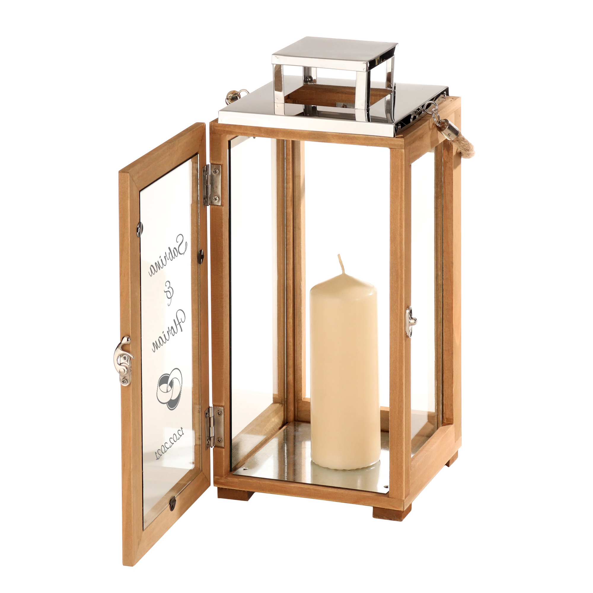 Holzlaterne zur Hochzeit 4177 - 6