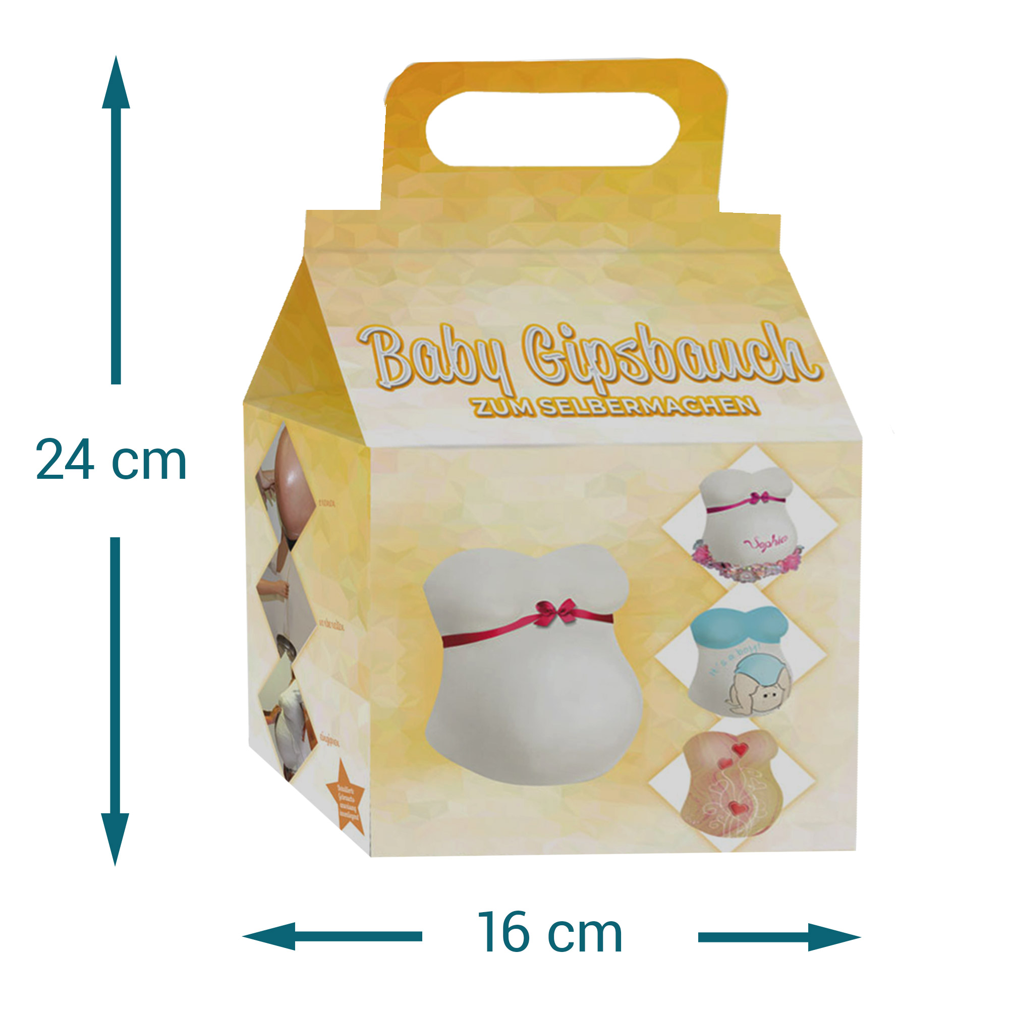 DIY Kit Gipsabdruck - Babybauch 4174 - 4