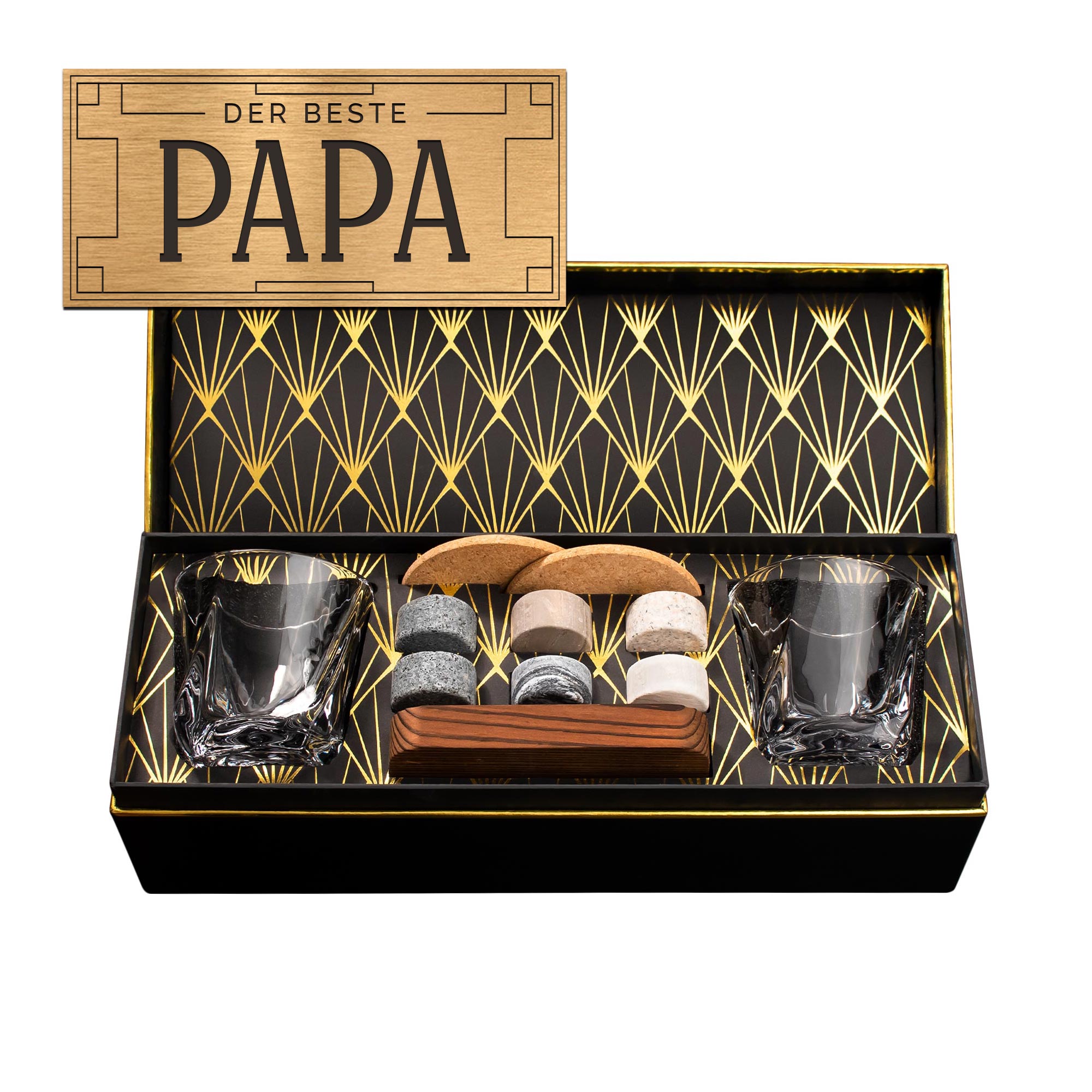 Whisky Geschenkset Deluxe - Bester Papa