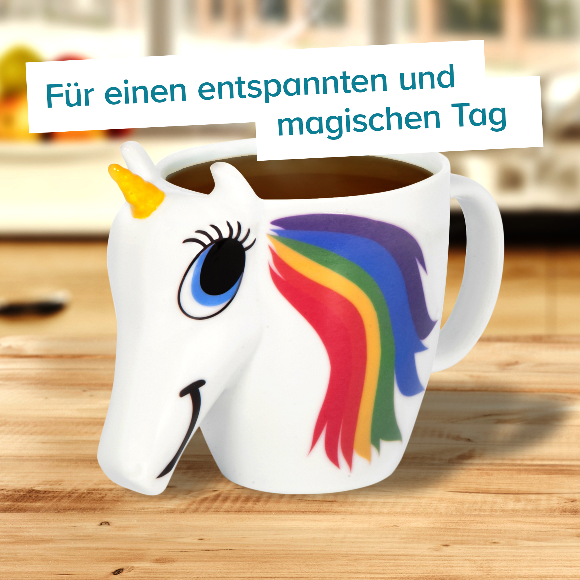 Geschenkset Einhorn Zaubertasse mit Ausmalbuch Blumen 4003 - 8