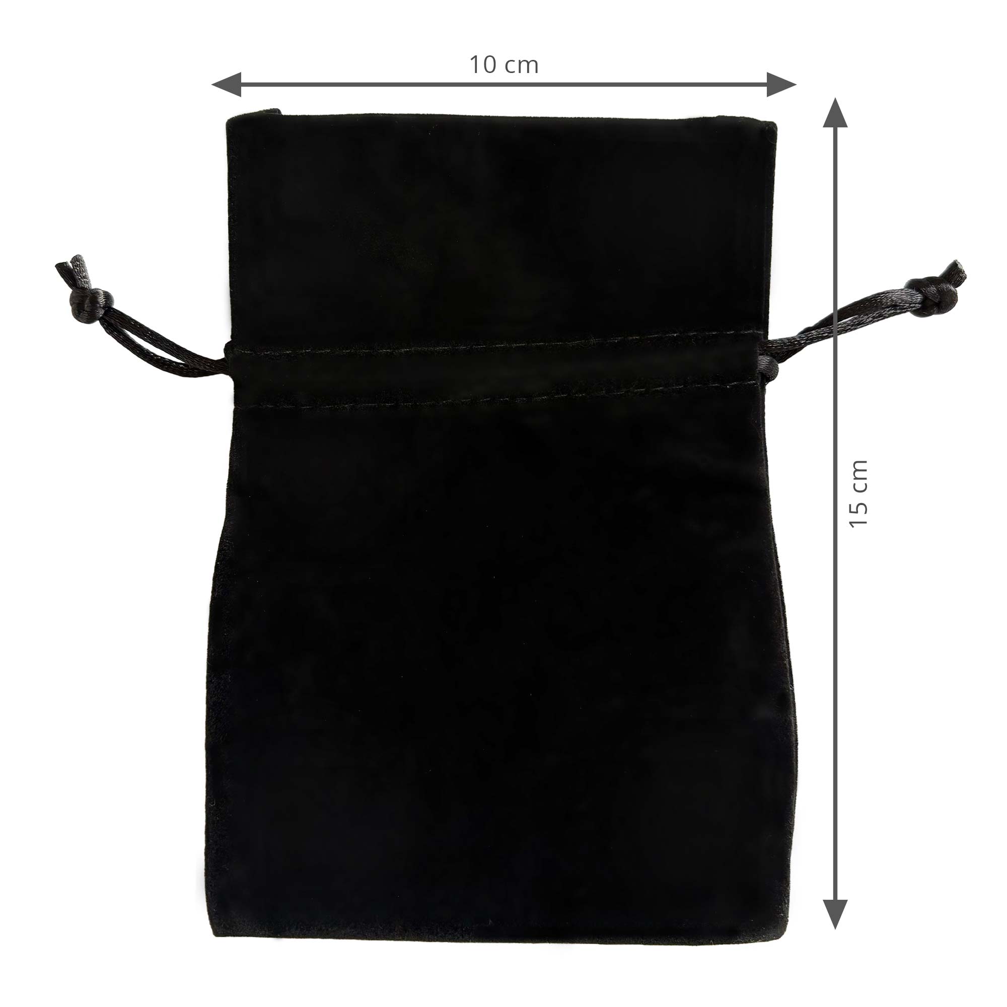 Samtsäckchen Geschenkverpackung - Schmuckbeutel Schwarz
