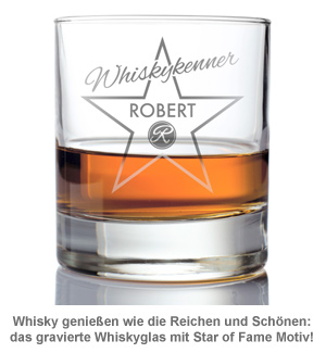 Personalisiertes Whiskyglas - Star of Fame 1968 - 1