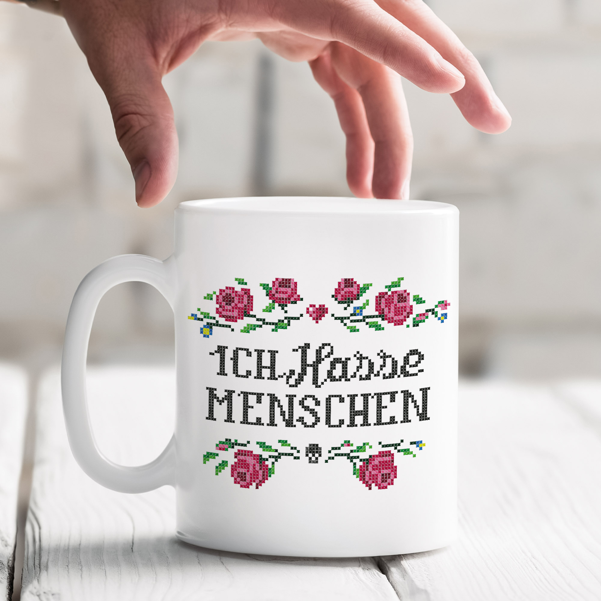 Lustige Tasse - Ich hasse Menschen