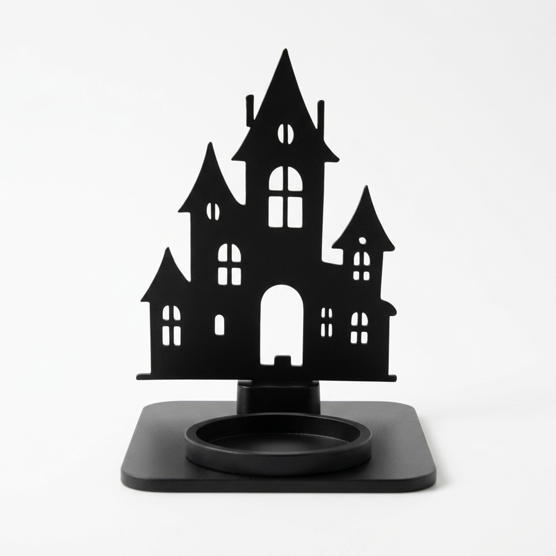 Halloween-Teelichthalter „Grusel-Kürbis“ – 2 Schattenmotive
