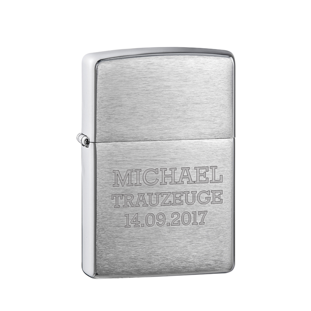 Zippo Feuerzeug mit Gravur - Trauzeuge 3893 - 2