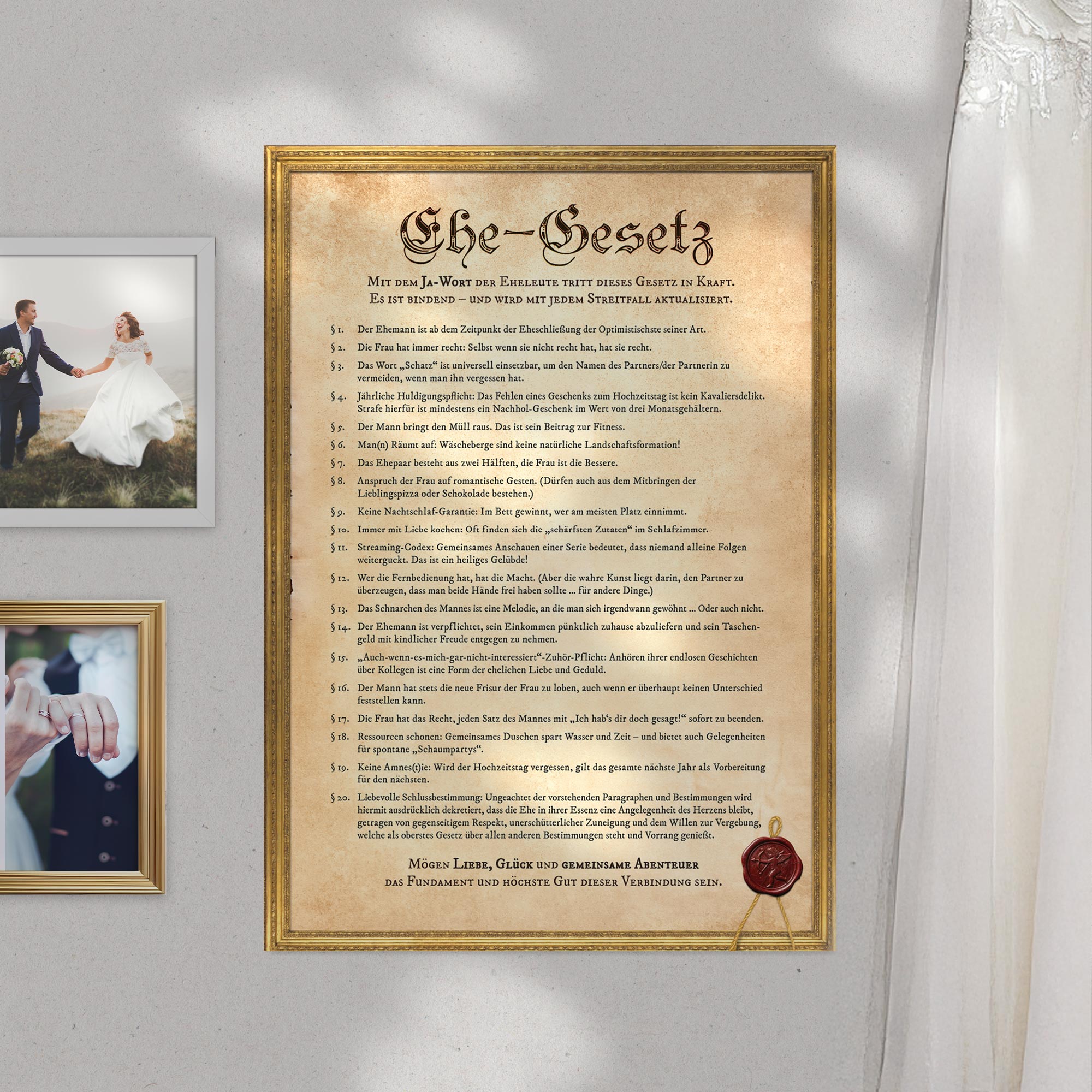 Ehegesetz Poster XXL - Historisch Ehegesetz Poster XXL - Historisch