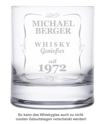 Personalisiertes Whiskyglas - Klassisch 1453 - 1