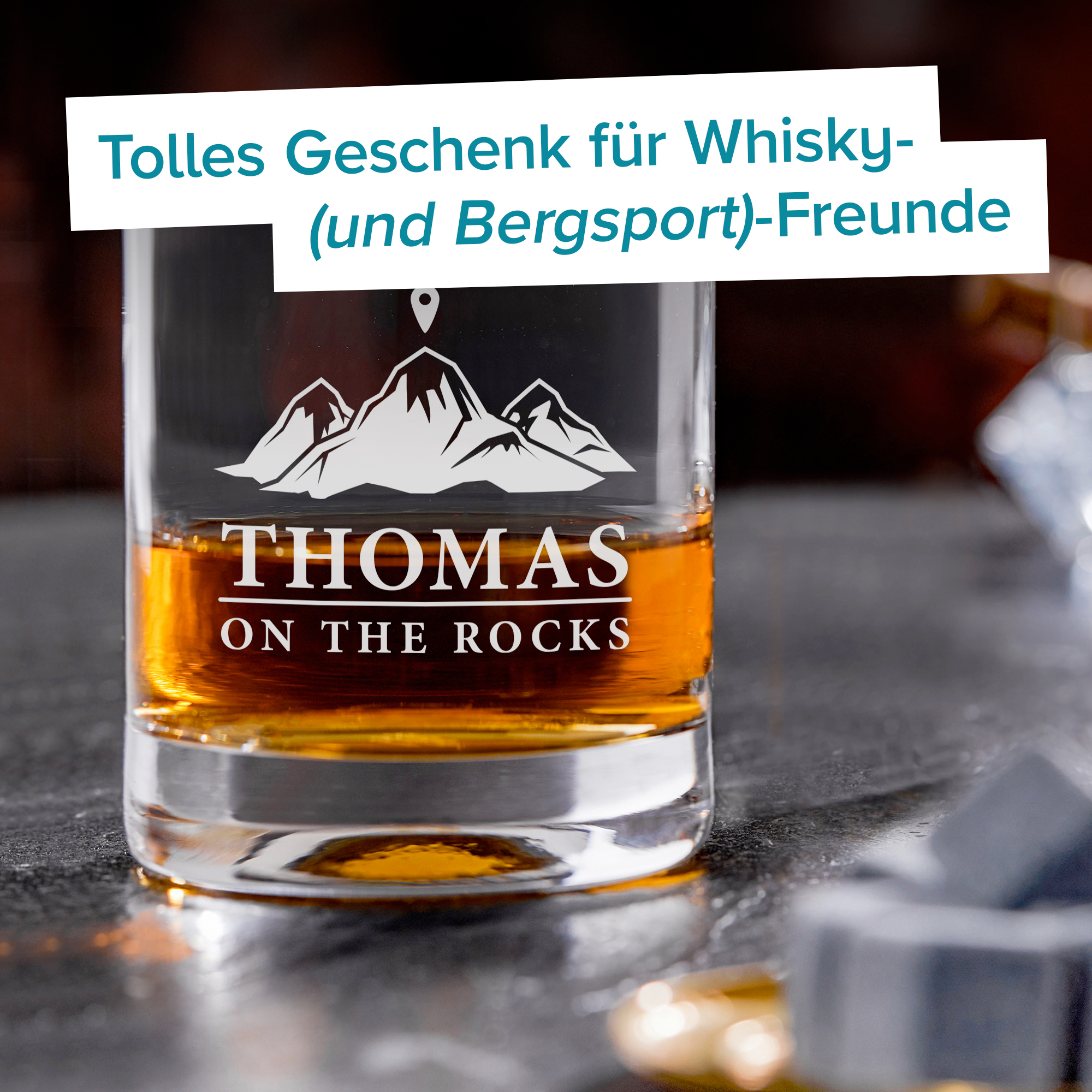 Personalisiertes Whiskyglas - On the Rocks 4022 - 7