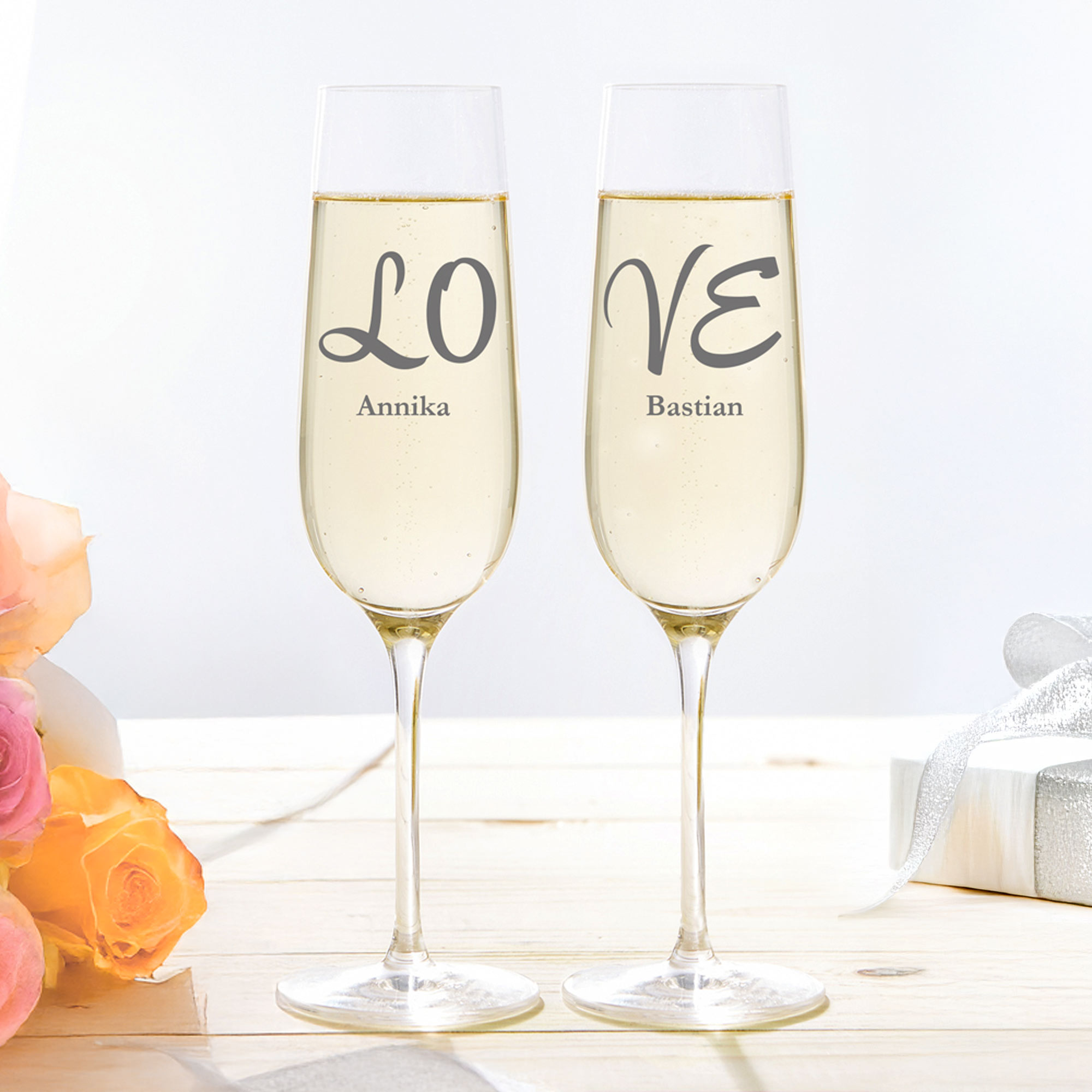Sektgläser Love - 2er Set