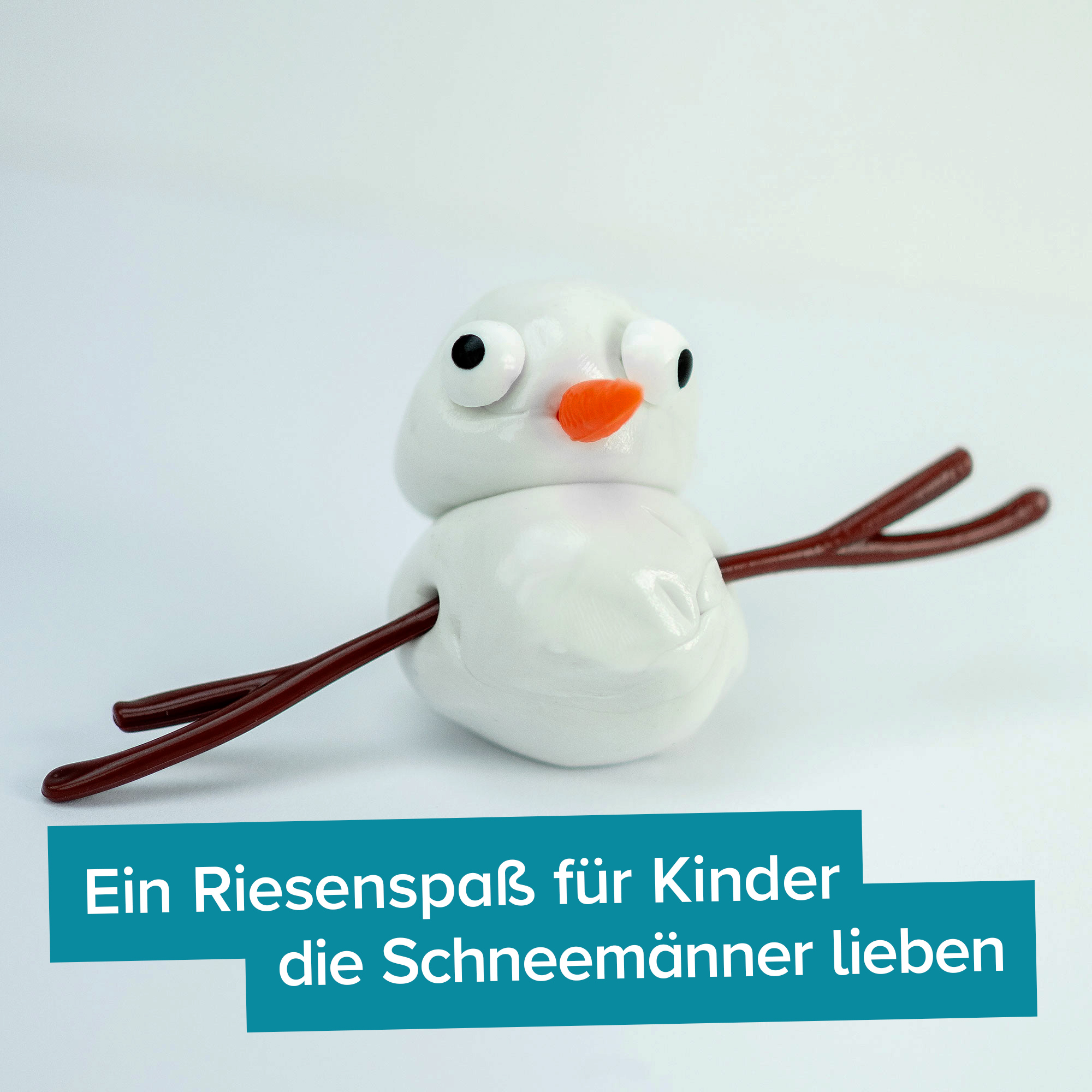 Schneemann Bausatz mit Schmilzknete