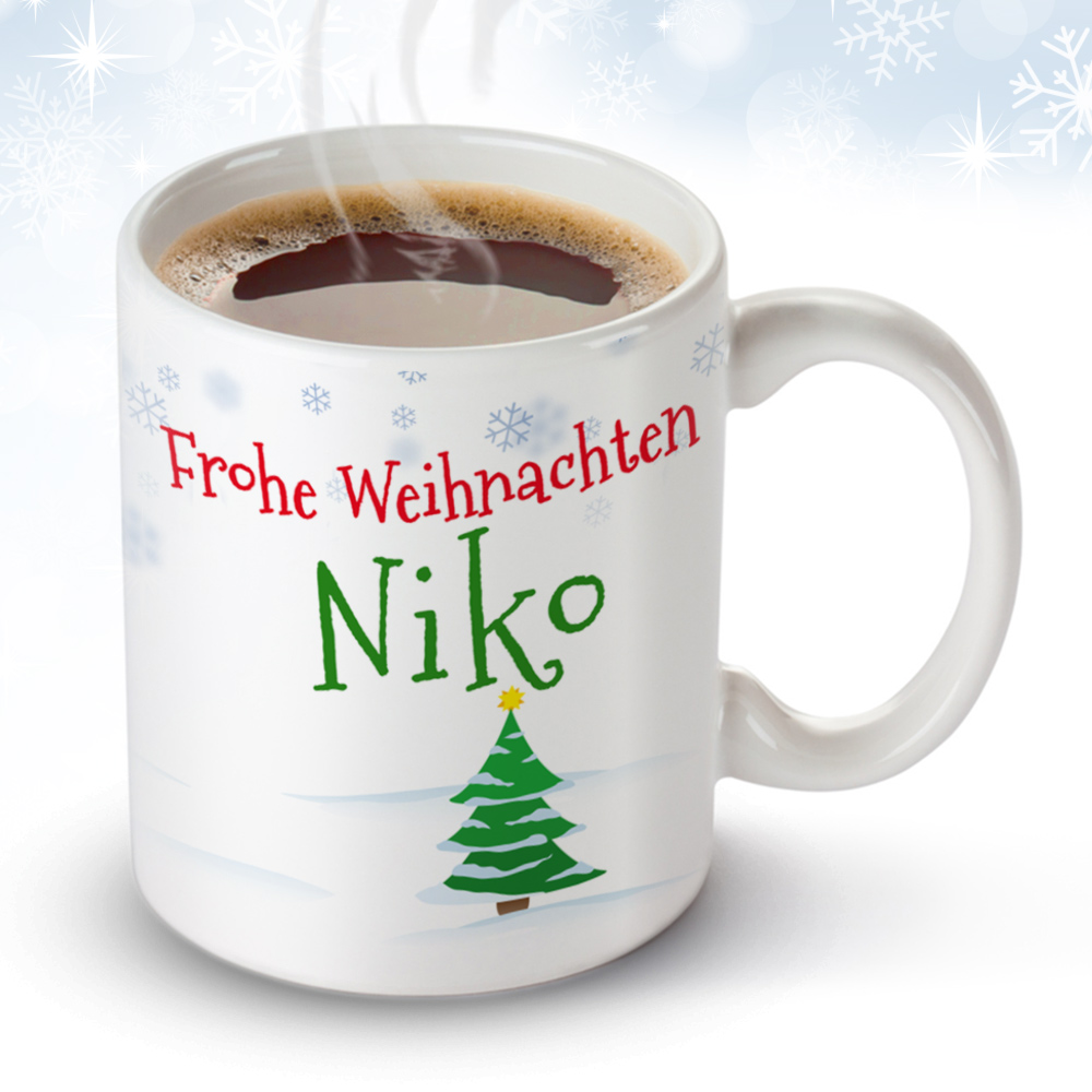 Personalisierte Weihnachtstasse 1864