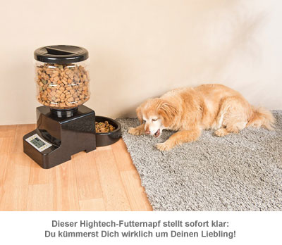 Futterautomat für Katzen und Hunde - mit Zeitschaltuhr 3492 - 3
