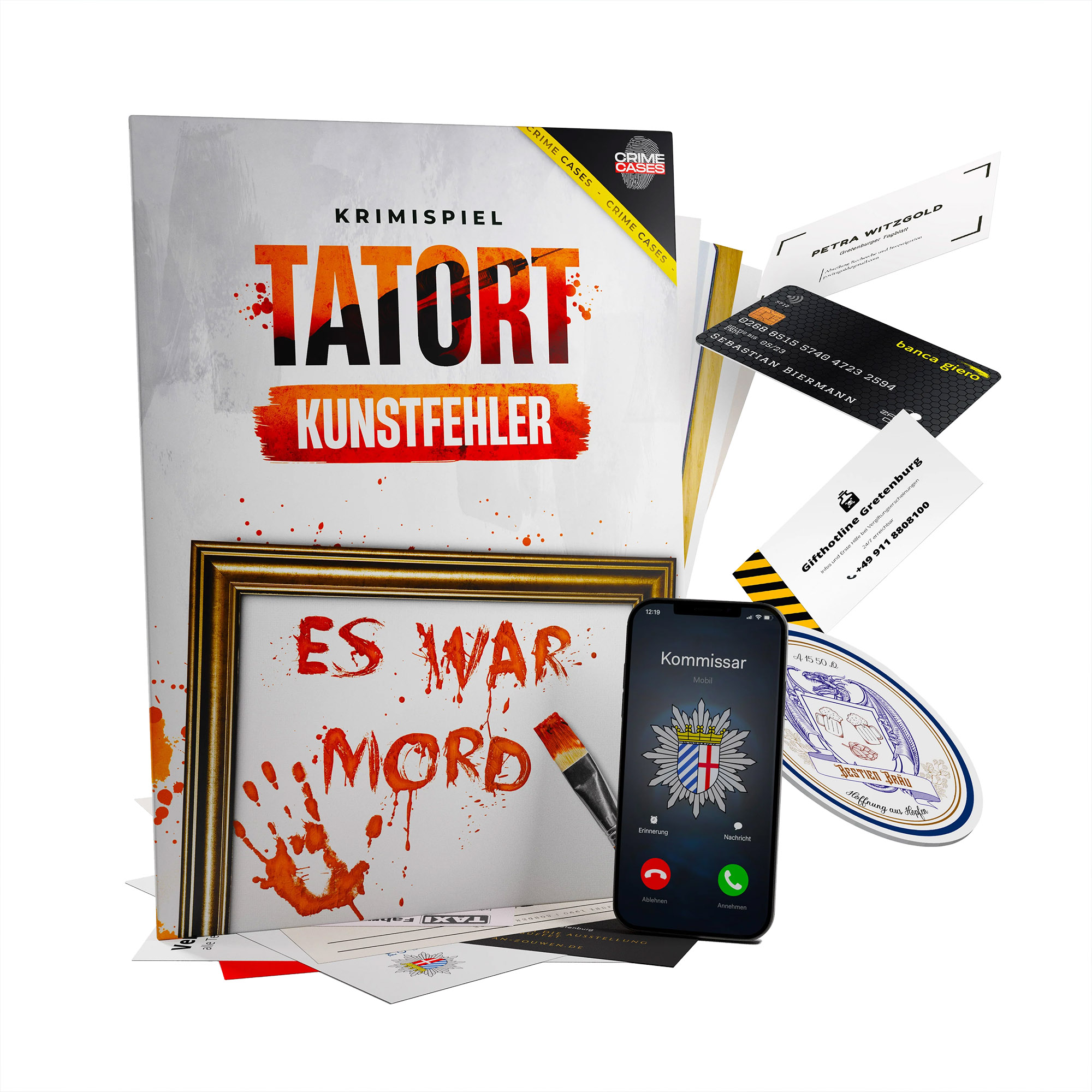Detektivspiel - Krimi Tatort Kunstfehler