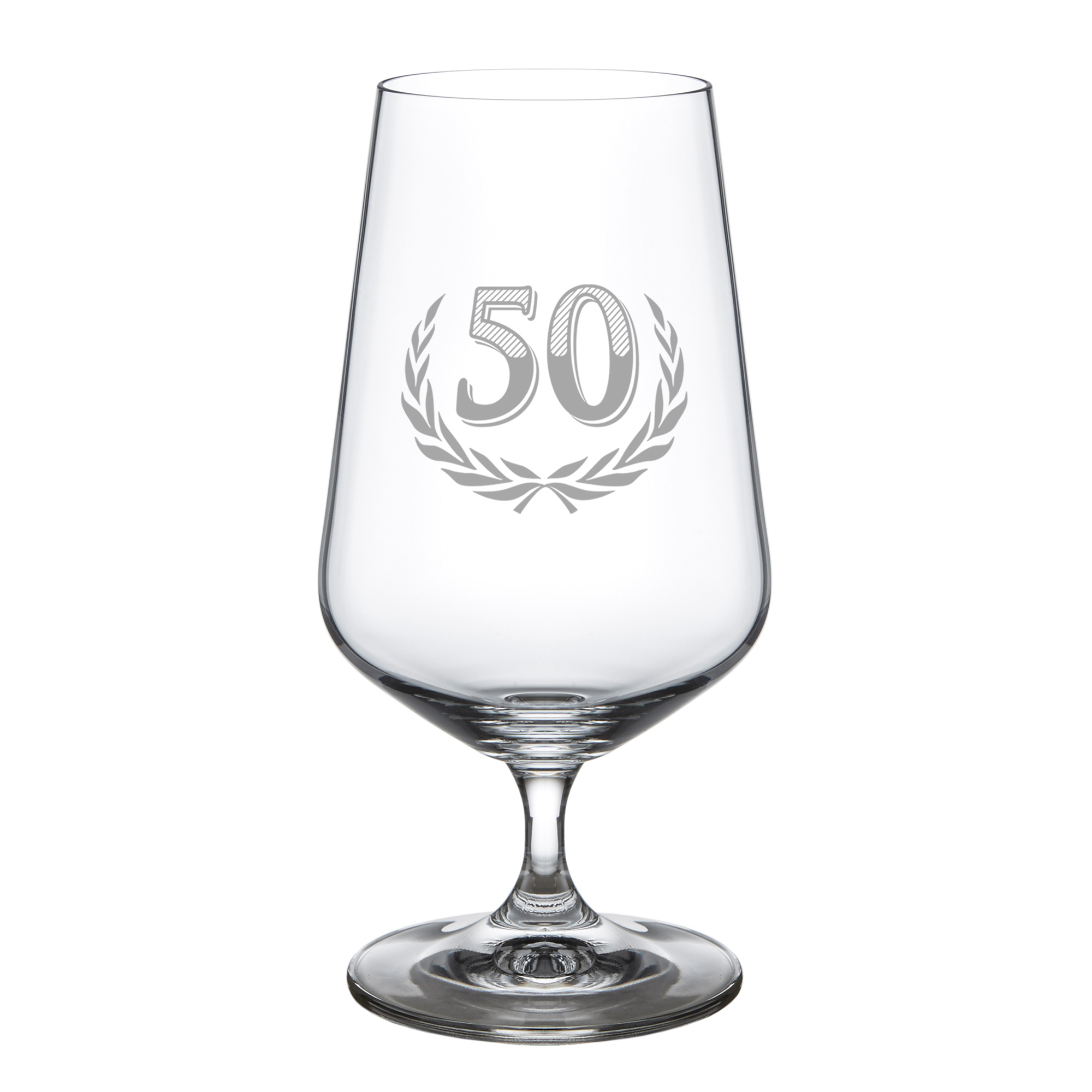 Bierglas mit Gravur zum 50. Geburtstag