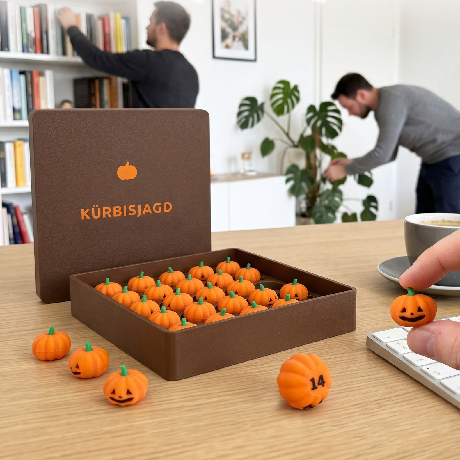 Kürbisjagd – Das Versteckspiel mit 25 Mini-Kürbissen