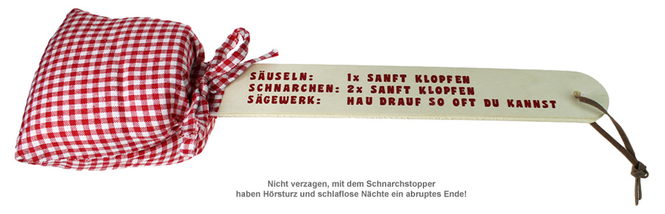 Schnarchstopper - Anti Schnarch Klatsche 1895 - 2