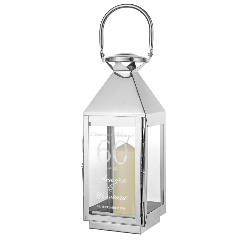 Laterne zur diamantenen Hochzeit 2515 - 2