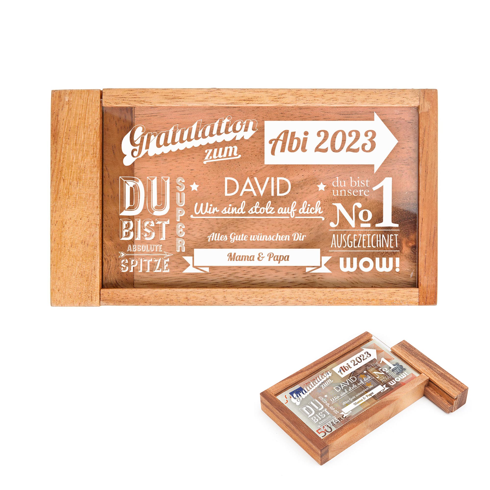 Magische Geldgeschenkbox zum Abitur - Collage Magische Geldgeschenkbox zum Abitur - Collage