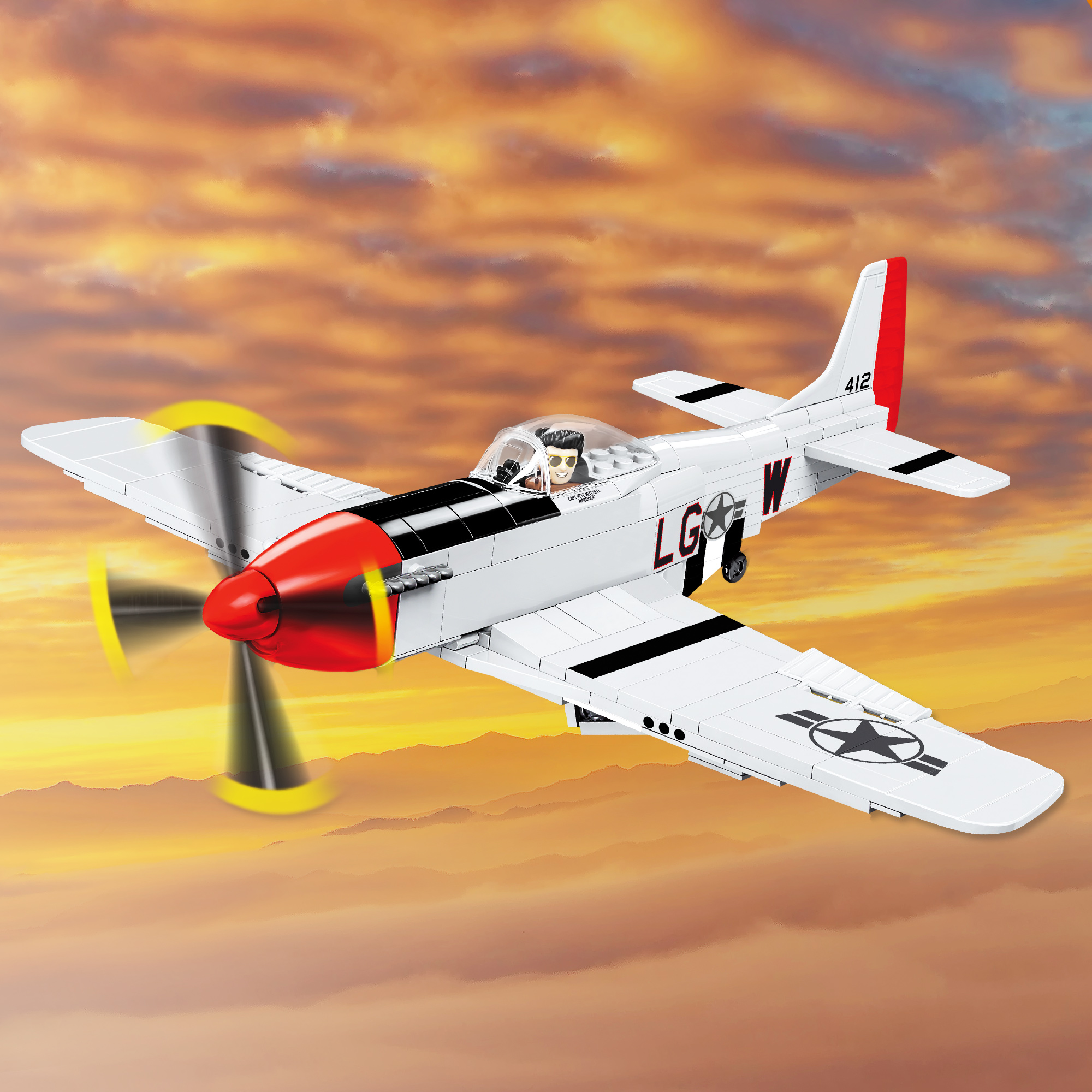 Top Gun P-51D Mustang - Cobi Klemmbausteine