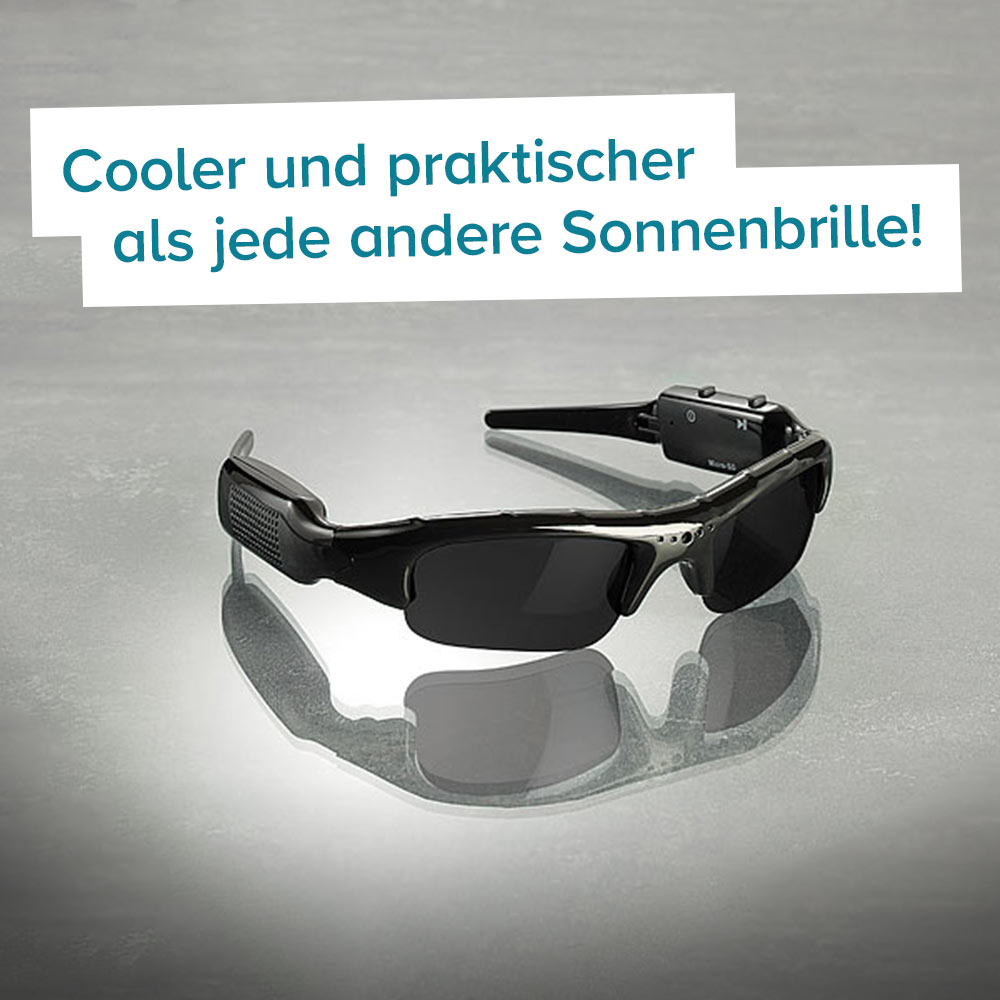 Sonnenbrille mit Actioncam und Mikrofon 3878 - 3