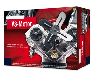 V8-Motor Bausatz - 250 Teile 2892 - 4