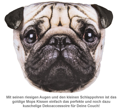 Mops Kissen 3228 - 2