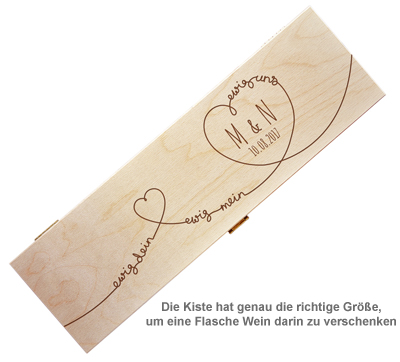 Personalisierte Weinkiste - Ewig Dein 3121 - 1