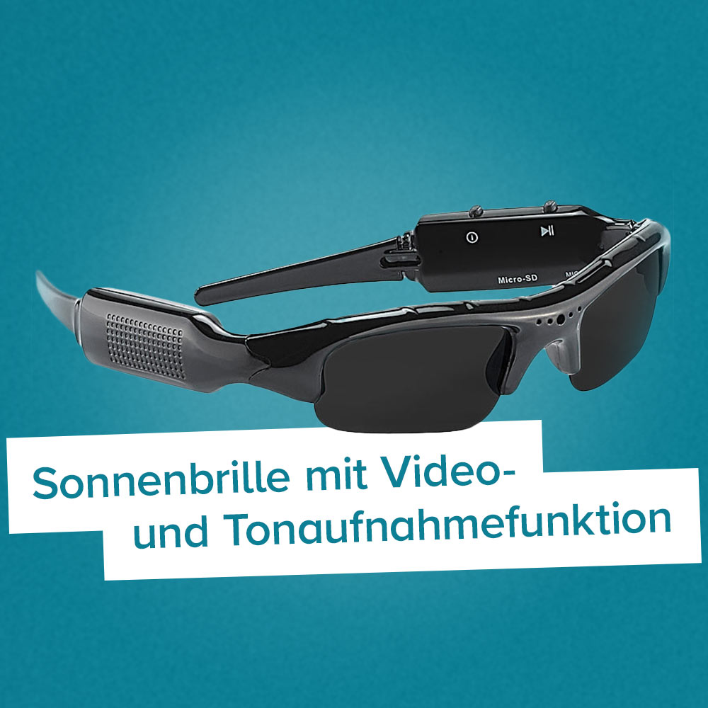 Sonnenbrille mit Actioncam und Mikrofon 3878 - 4