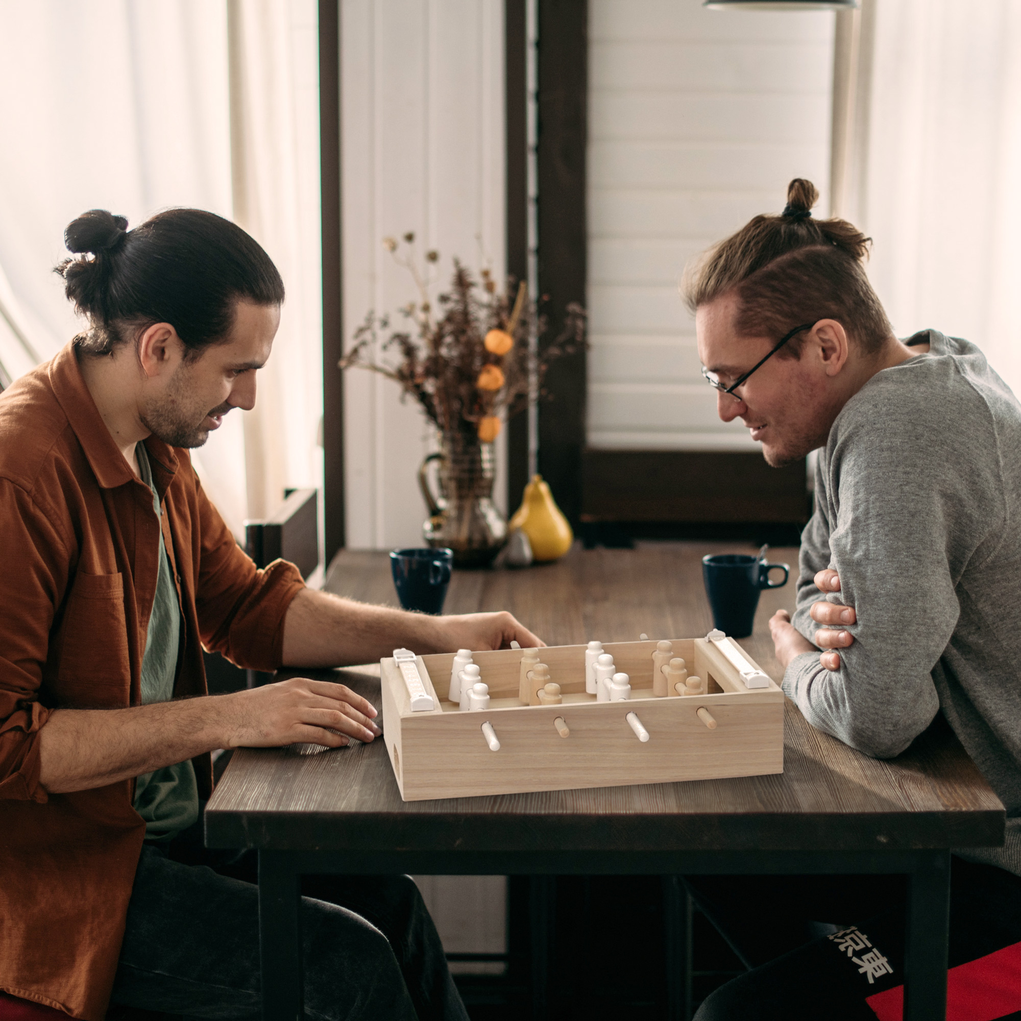 Mini Tischkicker aus Holz