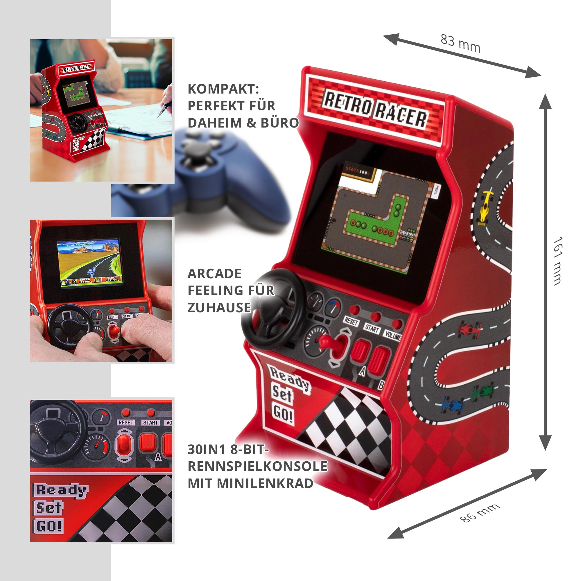 Retro Racing Spielekonsole