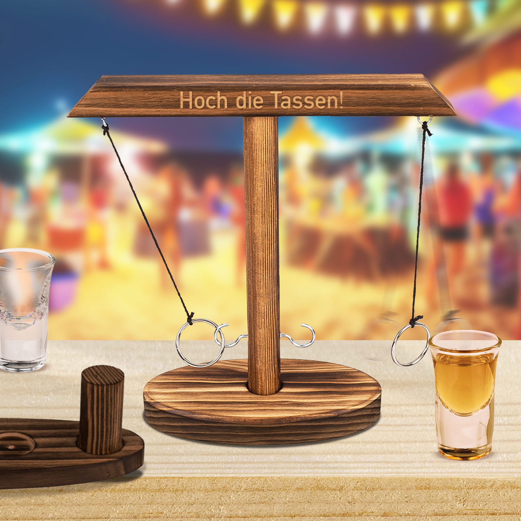 Ringewerfen Trinkspiel - Wurfspiel mit Gravur